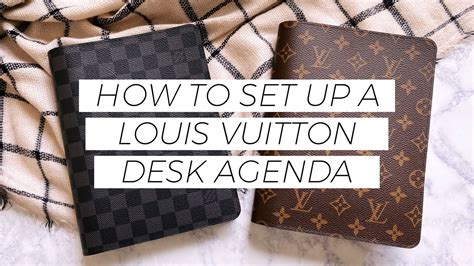 louis vuitton desk agenda refill.